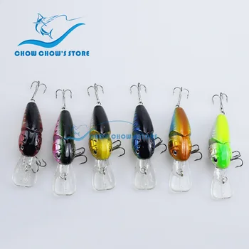 

6PCS/Lot New fishing Lure with treble hooks 8.5cm-14g wobblers artificial bass pesca crankbait japan fishing lure leurre