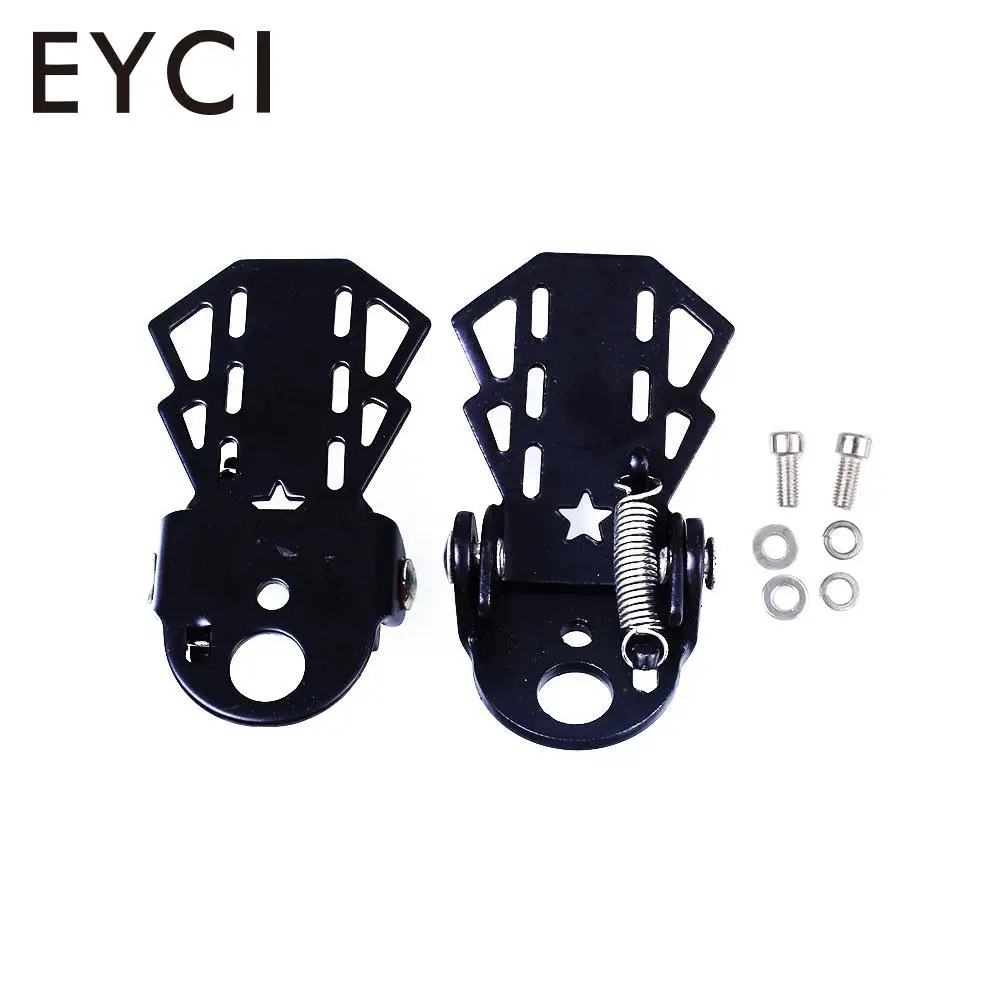 1 Pair Bike Folding Foot Peg Rest Mountain Bicycle Cycling Metal