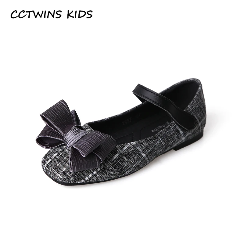

CCTWINS Kids shoes 2019 Spring Girls Fashion Princess Butterfly Baby Flats Shoe Children Brand Party Mary Jane Black GM2339