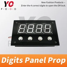 Digits Panel Prop Escape Room YOPOOD Press Correct Digits Password to Unlock Takagism Room Game Press reset password to reset