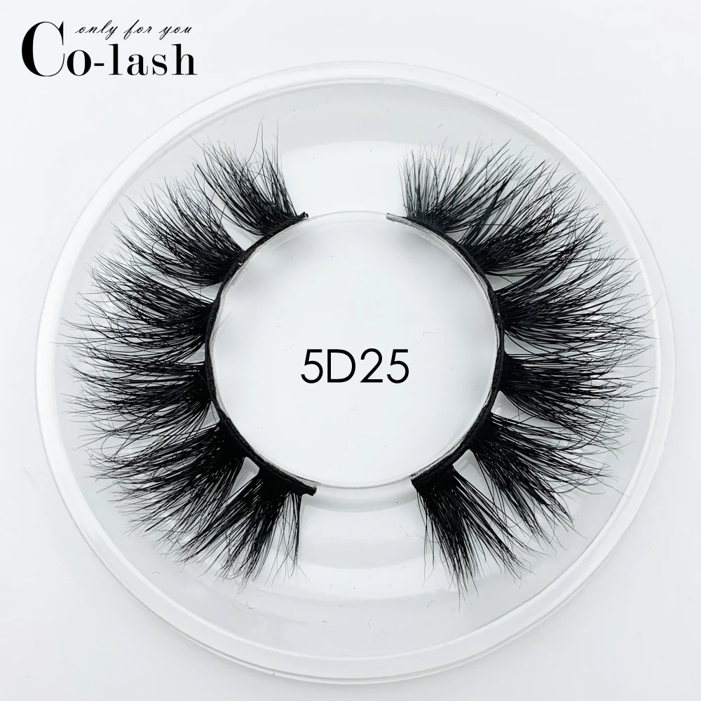 Colash Square False Eyelash Packaging Box Custom your Logo Fake 3d Mink eyelashes Boxes Faux Cils lash strip Case with mink lash - Цвет: 5D25