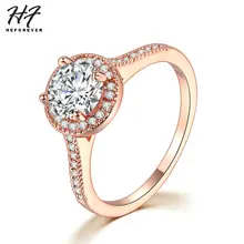 Классические обручальные кольца с большими кристаллами для женщин, прозрачные и Синие AAA+ Cubiz циркония, розовое золото, модные рождественские ювелирные изделия R782 R781