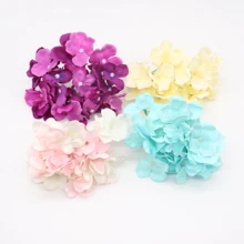5 шт./лот, потрясающие красочные декоративные цветы для свадебной вечеринки, Роскошные Искусственные шелковые гортензии, DIY Цветочные украшения для дома