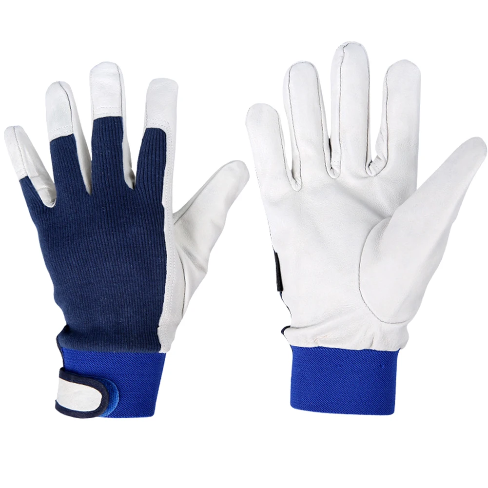 

1 Pair Protective Safety Pruning Roses Gift Work Gloves Labor Welding Slim Fit Cut Proof Artificial Sheepskin Gardening