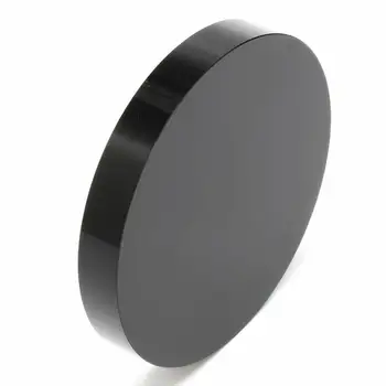 

High quality 100% natural black obsidian rock stone circle disk round plate fengshui scrying mirror for home & office decoration