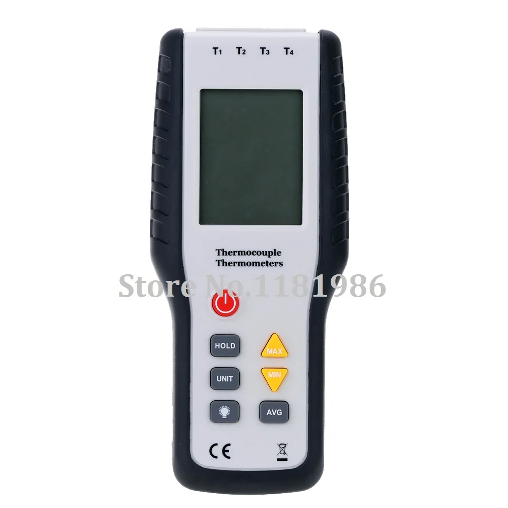

HT-9815 Digital Temperature Meter New Handheld 4 Channel Thermometer K Type Thermocouple Sensor for Industury -200~1372 C