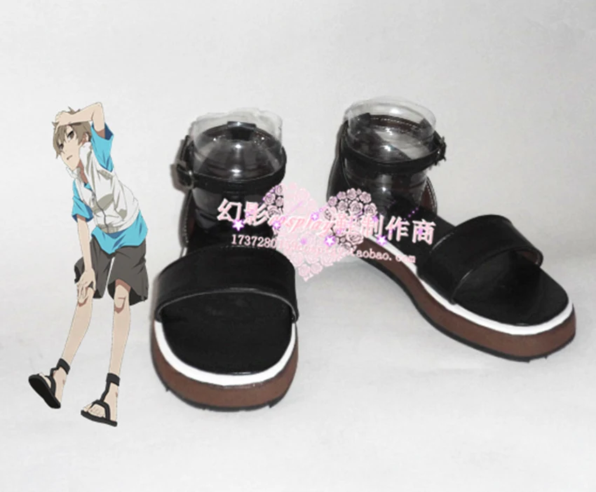 

Kagerou Project Hibiya/черная летняя обувь для костюмированной вечеринки H016