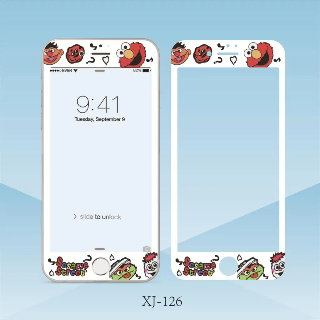 

Rlenda Screen Protector Tempered Glass For iPhone 6 6s 7 8 plus 3D Protective Glass Anpanman Sesame Street