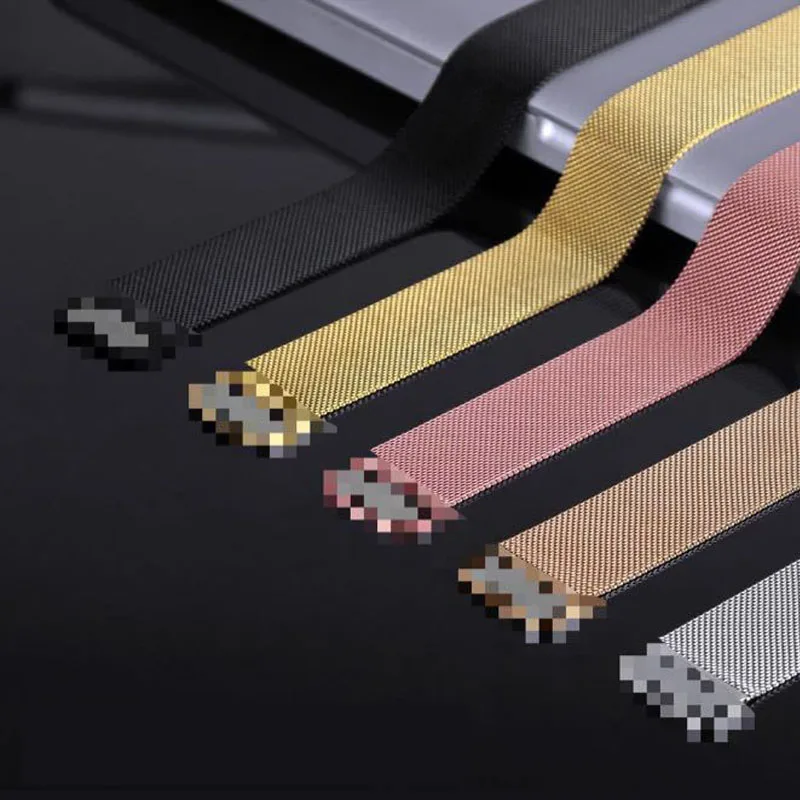 

Milanese Loop Strap Stainless Steel Bracelet For Apple Watch Series 40mm 44mm Band Wrist Link belt for iwatch 1/2/3 42mm 38mm778