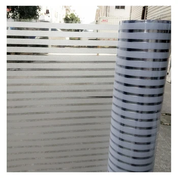 

Static Translucent Frosted Window Film Striped Waist Window Stickers Office Meeting Room Partitions Sliding Door Glass Stickers