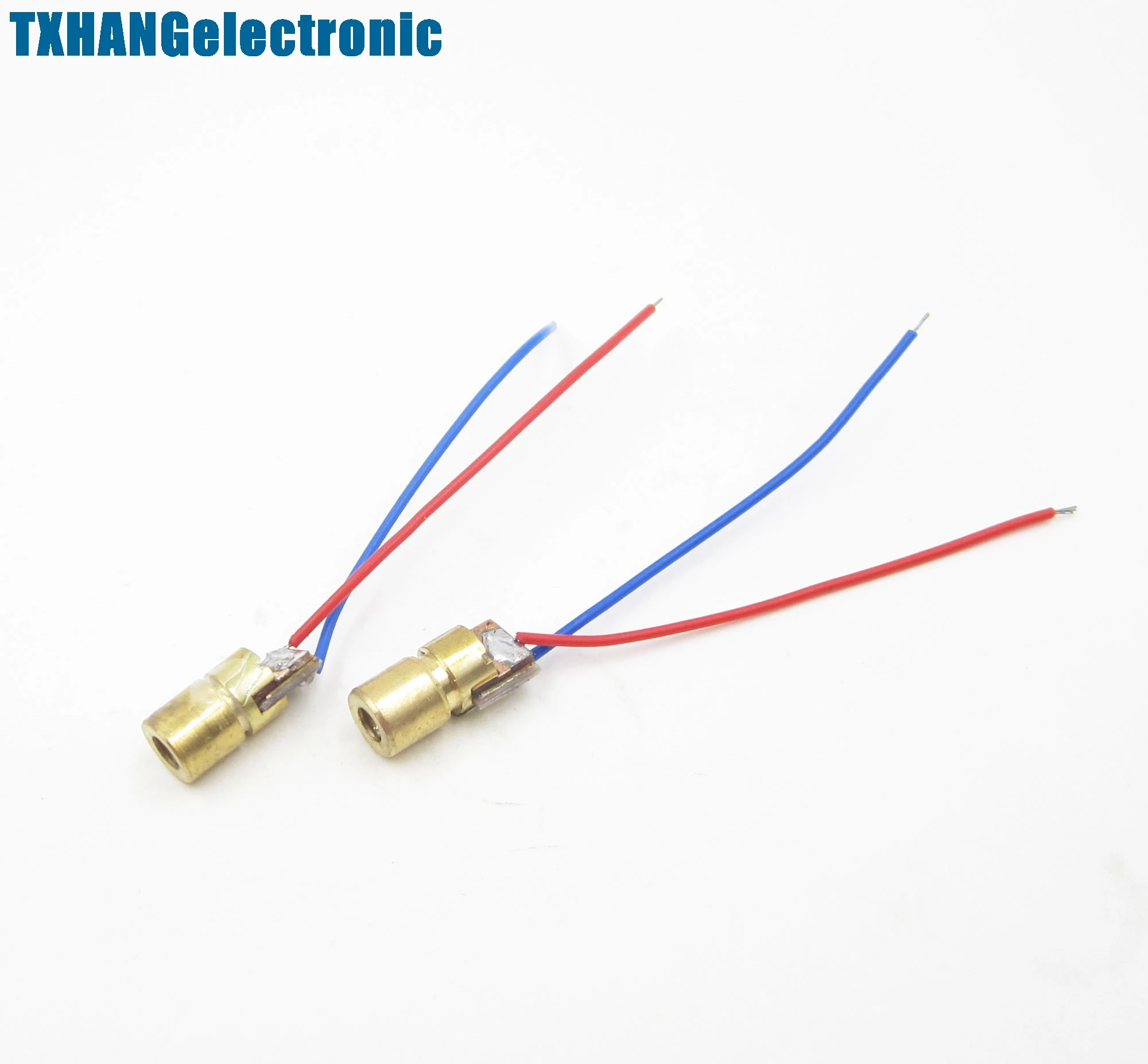 650nm 6mm 3V 5mW Laser Dot Diode Module Red Copper Head Mini Laser Pointer