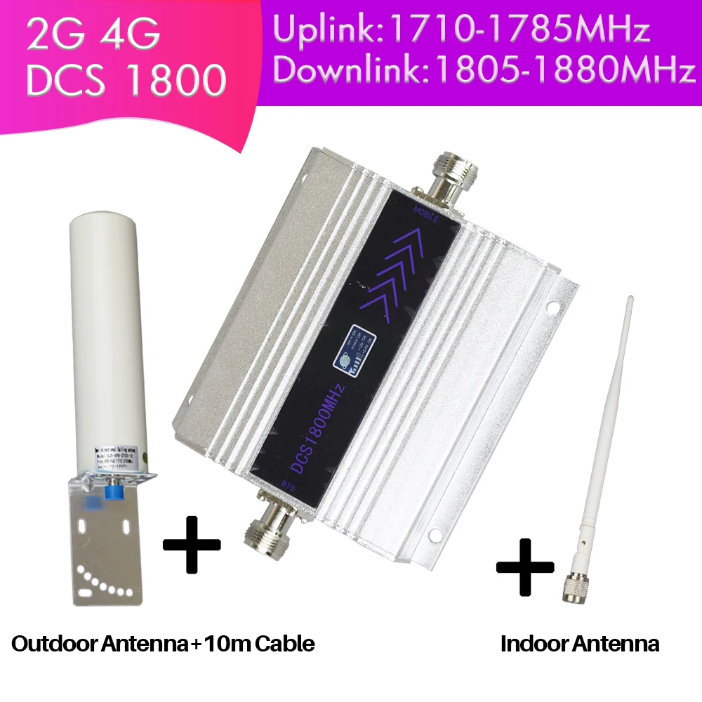 

New dcs repeater 1800mhz cell phone signal booster Amplifier mobile cell phone directional signal booster with antenna full set