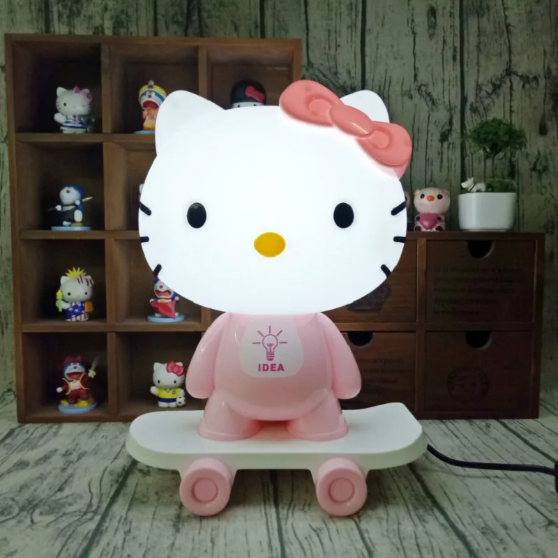 Pink/Red LED Table Lamps Hello Kitty Cartoon Skateboard Table Light Kids Gift Bedroom Bedside 3D Creative Night Light Pink/Red LED Table Lamps Hello Kitty Cartoon Skateboard Table Light Kids Gift Bedroom Bedside 3D Creative Night Light