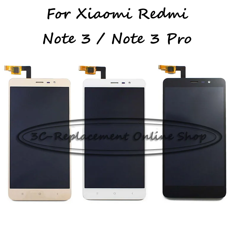 

146mm Black/White/Gold For Xiaomi Hongmi Redmi Note3 Pro Note 3 pro LCD Display Touch Screen Digitizer Smartphone Replacement