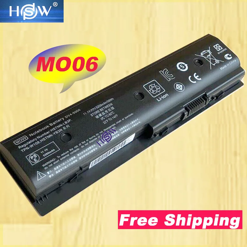 HSW 11,1 V 6 ячеистая для ноутбука Батарея MO06 HSTNN-LB3N для hp Pavilion DV4-5000 DV6-7002TX 5006TX DV7-7000 батареи 671567-421