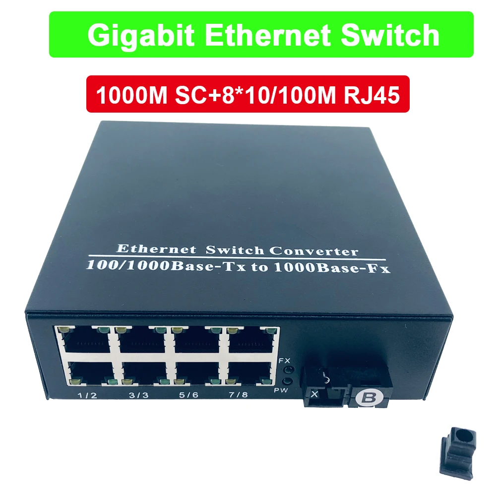 1 25 нм гигабитный волоконный коммутатор Ethernet оптический медиа-конвертер