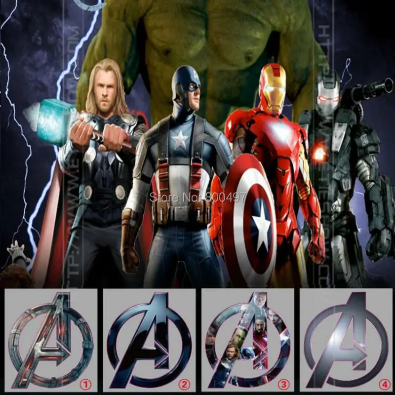 

Newest Car-styling Classical The Marvel Avengers Decoration Reflective Stickers Decal Fuel Tank Any Body Whole Body Sticker