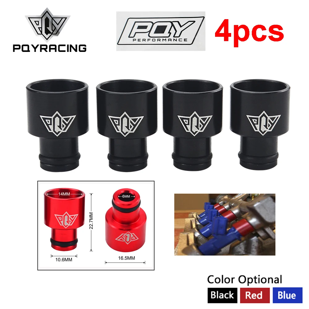 4pcs Fuel Injector Hat Fuel Nozzle Modified Auto Parts Nozzle Adapter