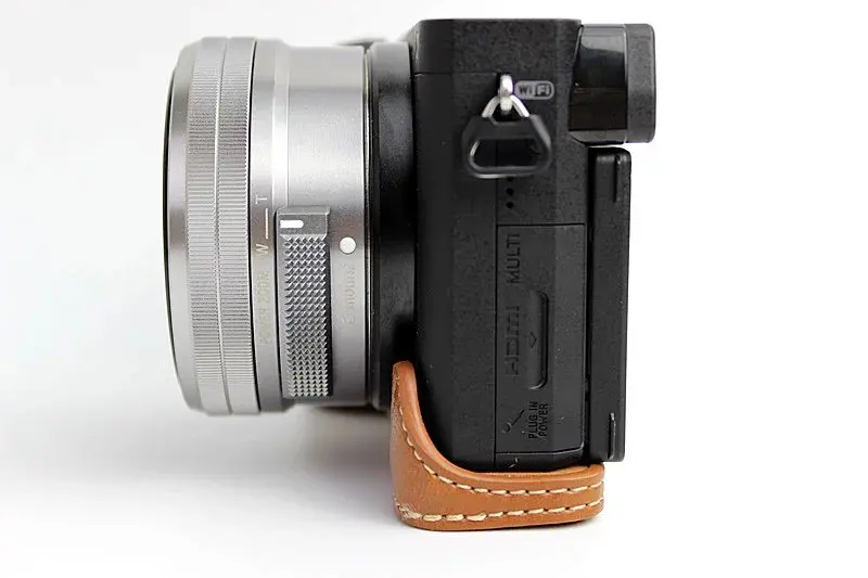 Чехол из натуральной кожи для видеокамеры sony A6000 A6300, защитная крышка для камеры, нижняя сумка