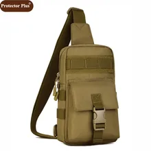 Протектор Плюс Горячие Военная Униформа грудь пакеты Для мужчин многофункциональная Водонепроницаемый сумка Для Мужчин's дорожные сумки через плечо сумки D080