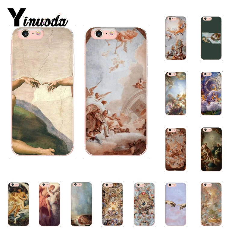 

Yinuoda The Creation of Adam Renaissance painting Art Soft Shell Phone Cover for iPhone 8 7 6 6S Plus X XS MAX 5 5S SE XR 10