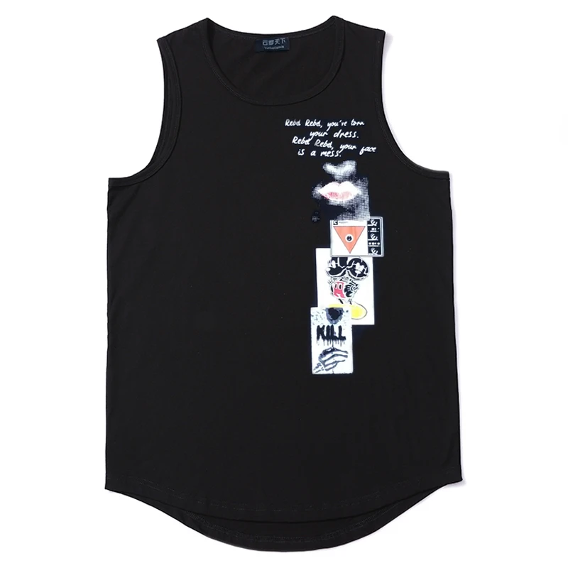 

2019 New Men Stringer Tank Top Gasp Brand Mens Bodybuilding Fitness Male Singlets Muscle Vest Sleeveless Tank 7xl 8xl