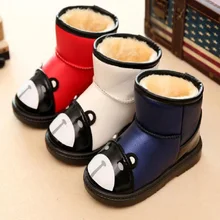 Новая зимняя детская обувь; зимние ботинки для мальчика и девочки; зимние ботинки; Теплая обувь; нескользящая Водонепроницаемая детская обувь; 959