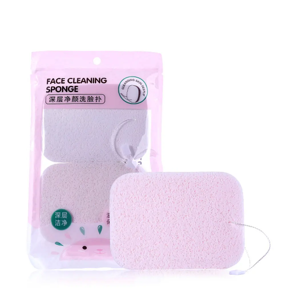 2 шт./компл. для женщин девочек соты глубокое очищение для лица очищающая Подушечка для мытья лица висячая веревка губка коврик