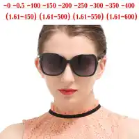 Diopter SPH 0 to-6.0 Finished Myopia Sunglasses Men Women Nearsighted Glasses Retro Fashion Optical Female Butterfly SunglasseNX