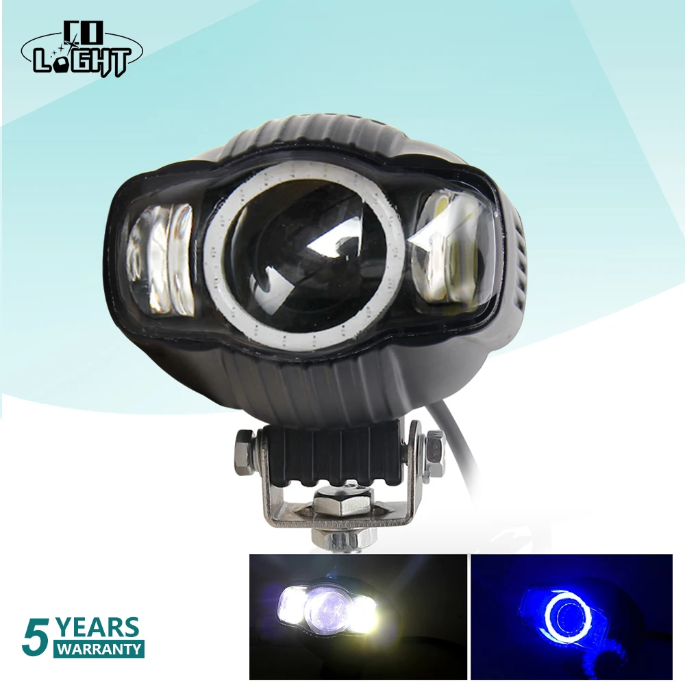 

CO LIGHT 8D 3.6 inch 25W Led Work Light Bule DRL Angel Eye Driving Fog Lamp for Harley Tractor Truck Jeep ATV Motocycle 12V 24V