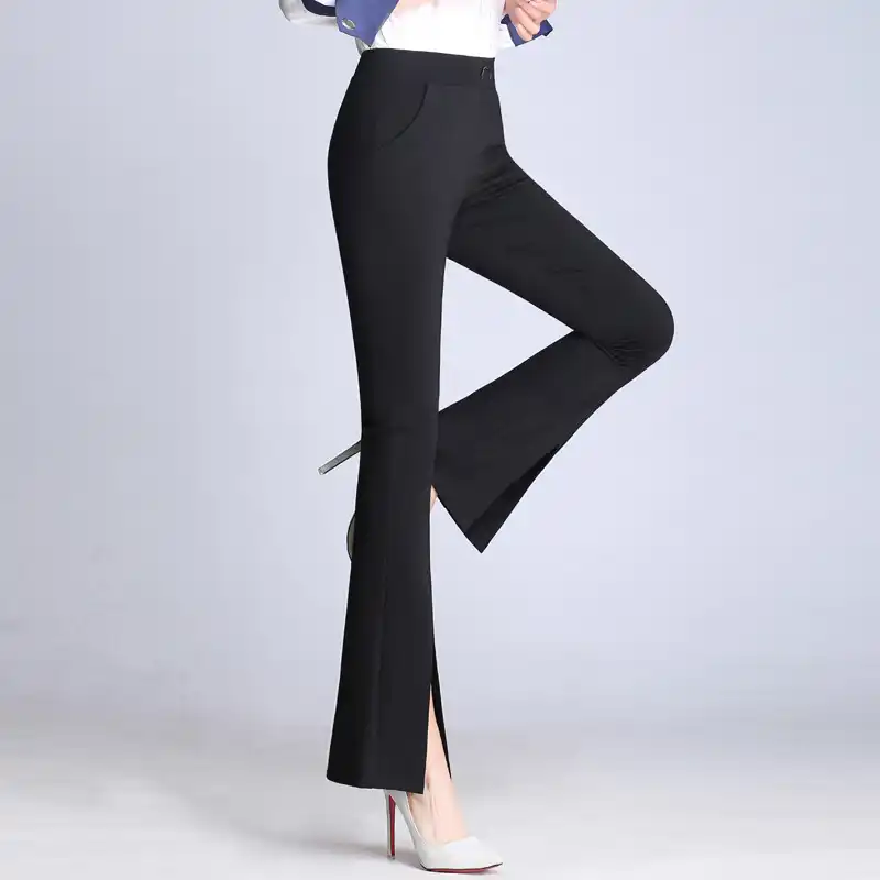 flared pants met split
