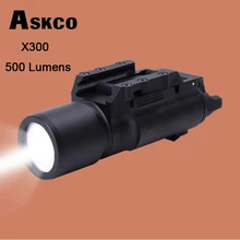 Askco тактический светодиодный пистолет M4 винтовка фонарик X300 светодиодный налобный фонарь Ультра Белый свет 500 люмен для блочного Лука Охота стрельба