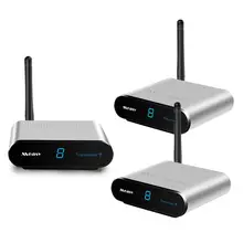 AV530-2 AV 1 Transmitter 2 Receivers 5.8GHz Wireless 300m Playing TV Video Audio Sender Receiver Stereo Transmission