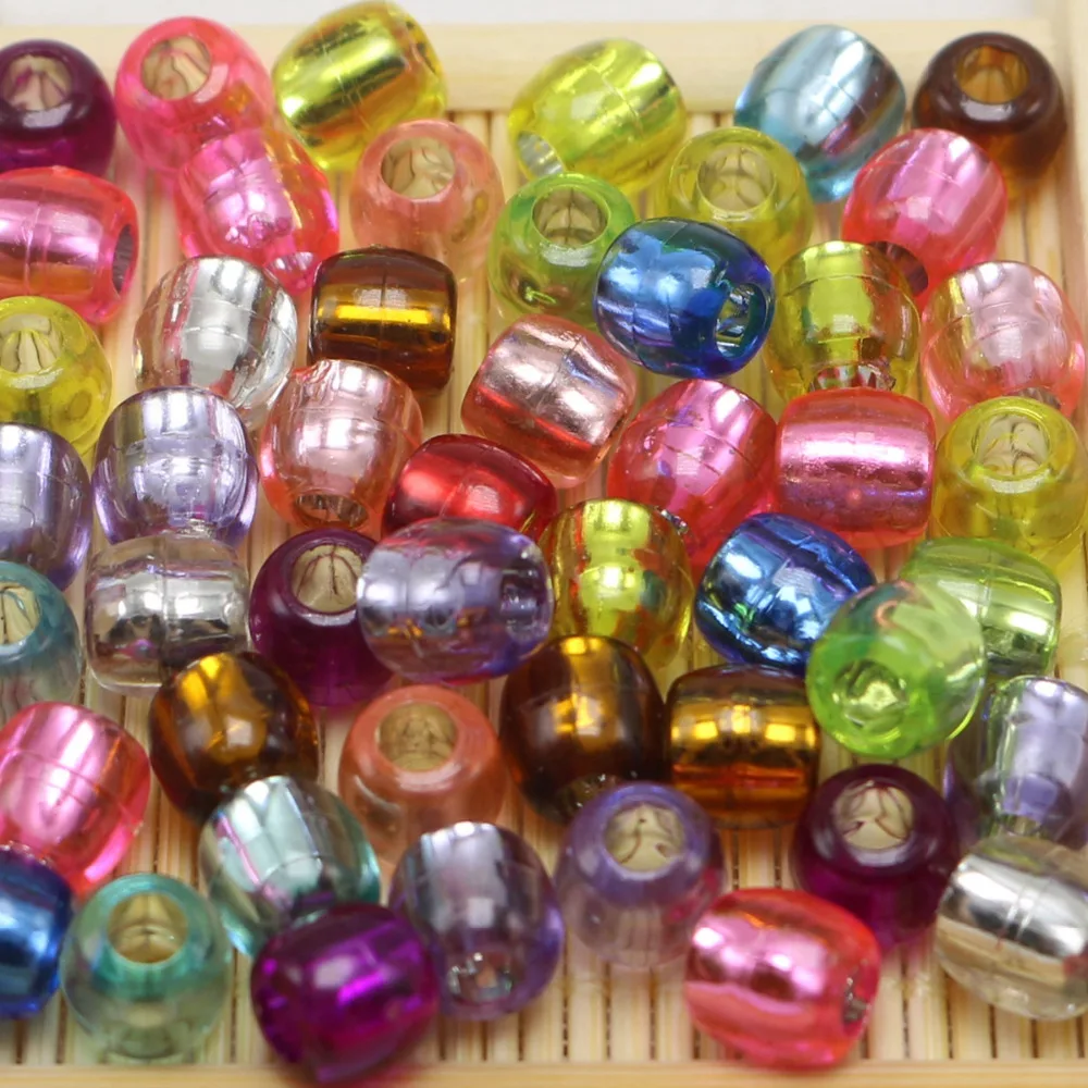 Craft Beads Acrylic Pony Neon Kids Crafts Jewelry Lot of 480