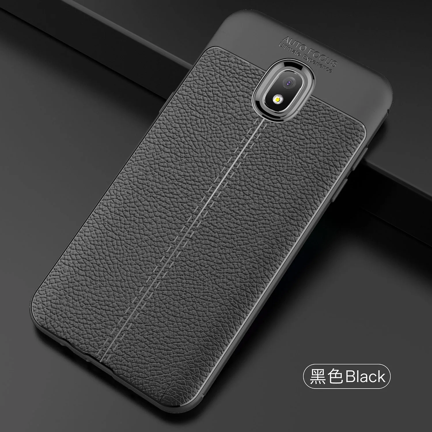 

Wolfsay Soft TPU Case For Samsung Galaxy J3 2018 Case Leather Texture Silicone Phone Cover For Samsung J3 2018 J337 Coque