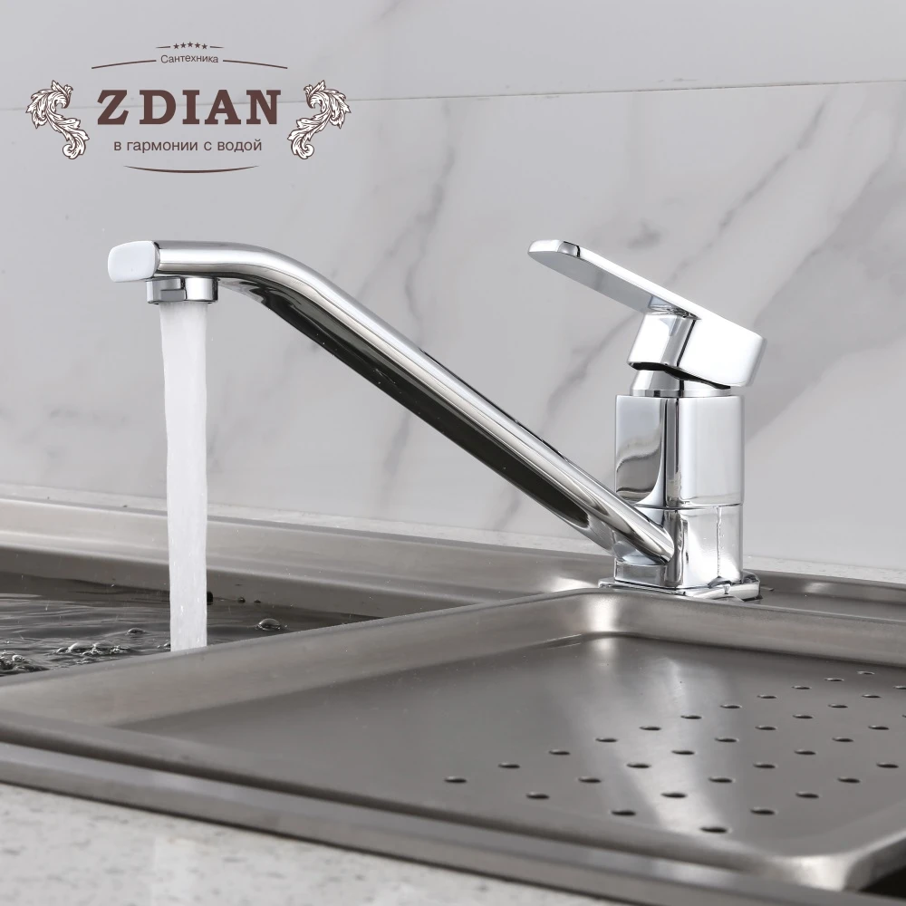 

Kitchen Faucet Chrome Kitchen Sink Faucet Single Handle Mixer Tap Faucet 360 Rotation Kitchen Faucets Wall Mounted Kitchen Taps