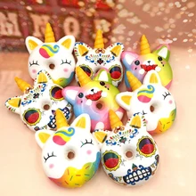 Kawaii Unicorn Donut Squishy PU Slow Rising Scented Squeeze Toy Antistress Funny Toy Gags Practical Jokes Birthday Gift Squishie