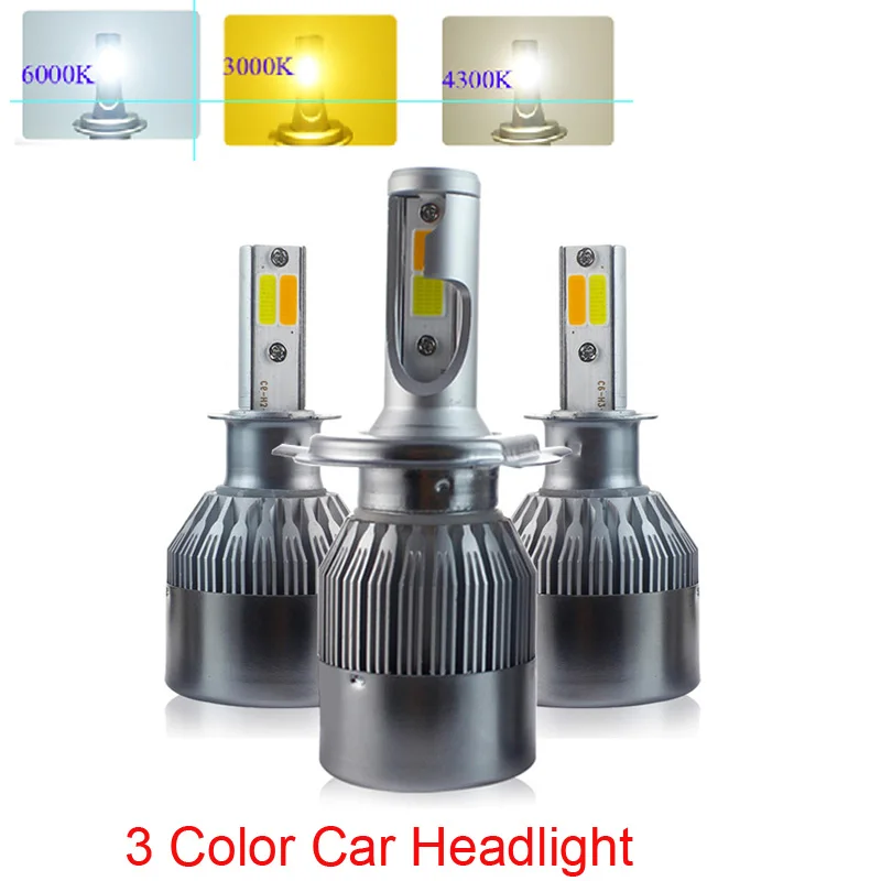 Kopen Goedkoop Elglux Auto LED H4 H7 H1 Koplamp Lamp Hi Lo 3 Kleuren 60