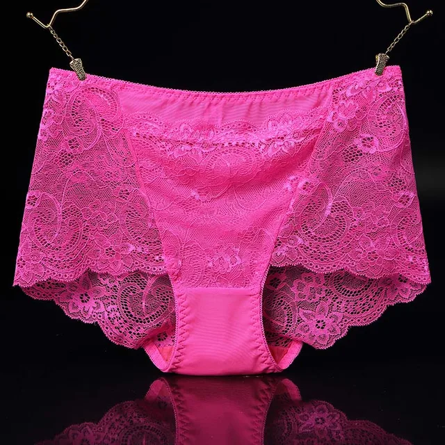 Women's Sexy Lace Panties Seamless Cotton Crotch Briefs Pocket Boy