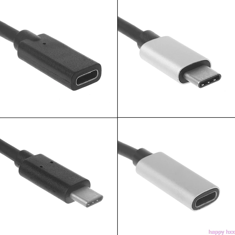 USB 3,1 type C Мужской и женский разъем удлинитель Кабель-адаптер для Macbook Pro