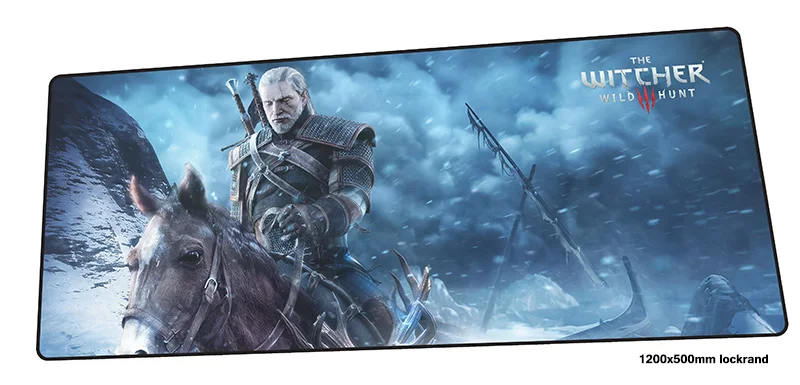 

witcher mouse pad 1200x500mm mousepads HD pattern gaming mousepad gamer Fashion large personalized mouse pads keyboard pc pad