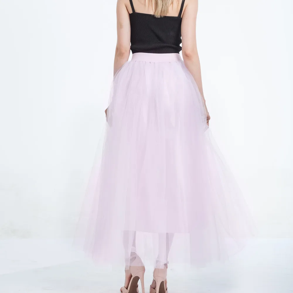 JAYCOSIN 2019 летняя юбка для женщин; большие размеры юбка из прозрачной ткани плиссированные принцессы сетки пузырь длинная Модная