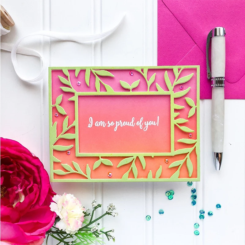

Leaf Layer Frame Plate Metal Cutting Dies Stencil For DIY Scrapbooking Album Decorative Embossing Handcraft Die Cutting Template