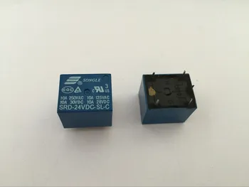 

1PCS Relay SRD-05VDC-SL-C SRD-12VDC-SL-C SRD-24VDC-SL-C 24V 10A 5P T73 Power relay One on one off
