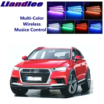 

LiandLee Car Glow Interior Floor Decorative Atmosphere Seats Accent Ambient Neon light For Audi Q5 SQ5 Q3 2008~2019