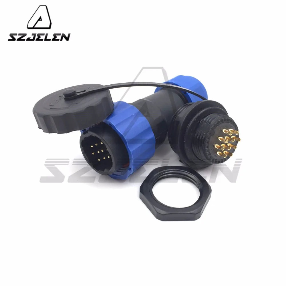 

SD20TP-ZM, waterproof connector 10pin male to female , Automotive Connectors, LED power wire 10pin plug and socket