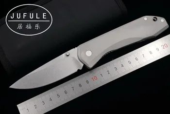 

JUFULE custom 761 ball bearing S35vn TC4 titanium handle folding Tactical pocket camping hunting outdoor EDC tool kitchen knife