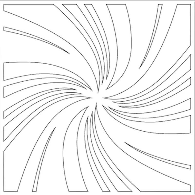 Спиральный Шаблон трафарет для DIY Скрапбукинг бумажные карточки ручной работы изготовление ремесло веселье пластиковые шаблоны украшения