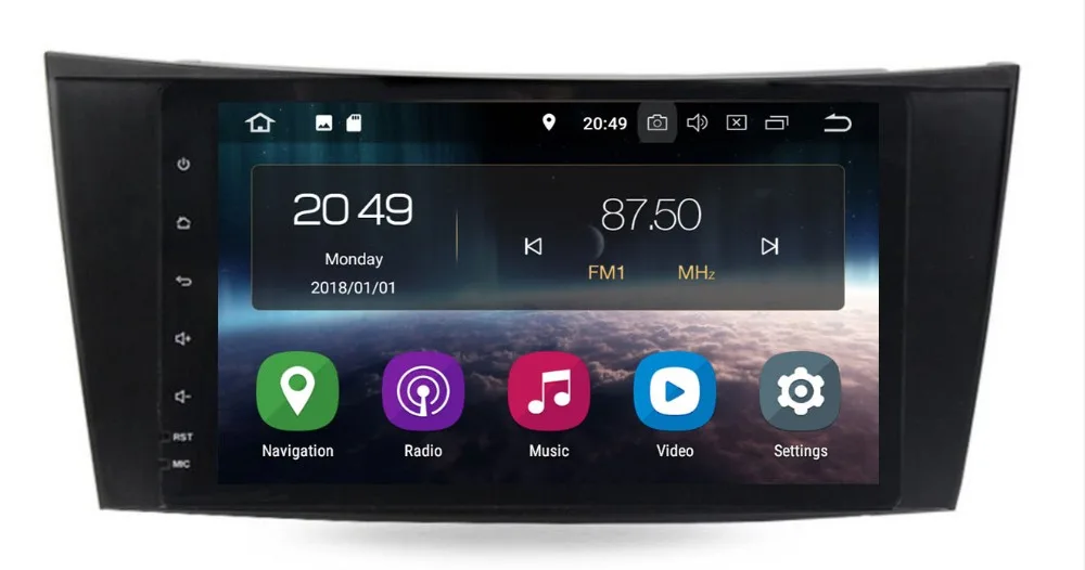 4G LTE " HD 1024*600 сенсорный автомобильный dvd-плеер с экраном для mercedes w211 Android 9,0 мультимедиа W209 W219 3g wifi радио стерео gps DVR