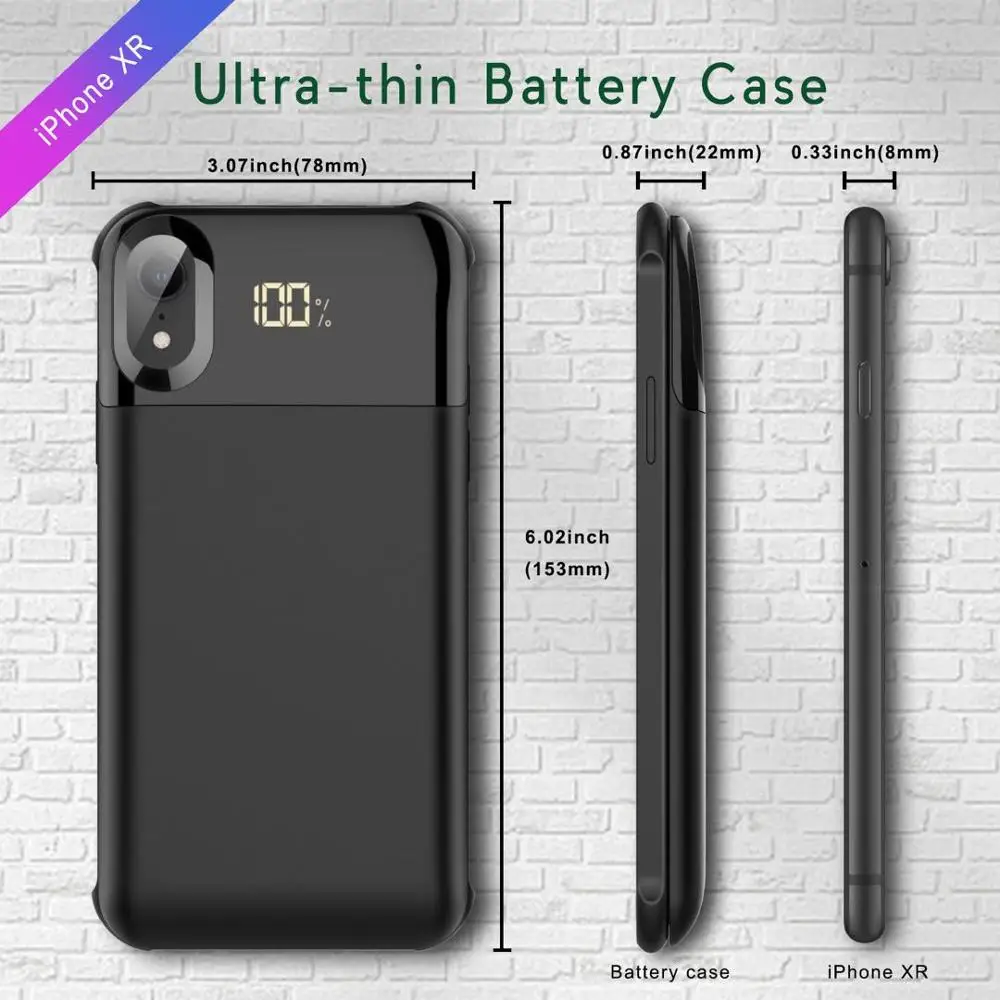 Беспроводной чехол с магнитным аккумулятором для iphone X/XS XR XS MAX 11 11pro max 5000 мАч 5500